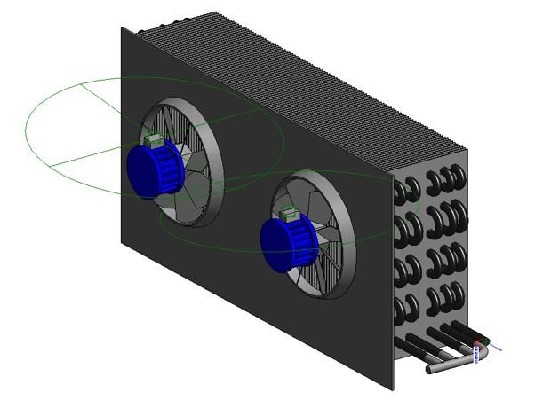 Equipo Evaporador de NH3 para insertar en circuito frigorifico | Curso Revit MEP (Online)